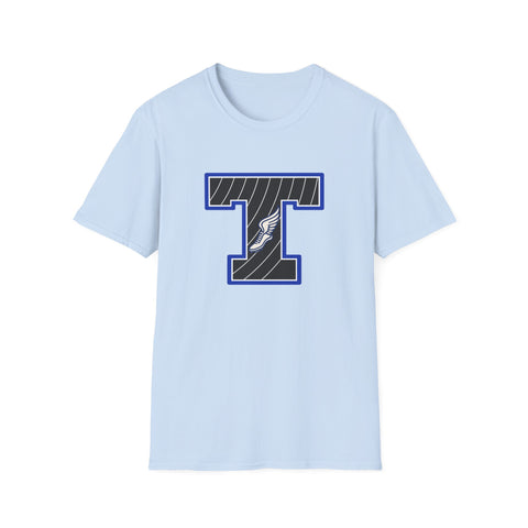 Tuslaw Mustangs Track & Field Monogram T-Shirt in Light Blue