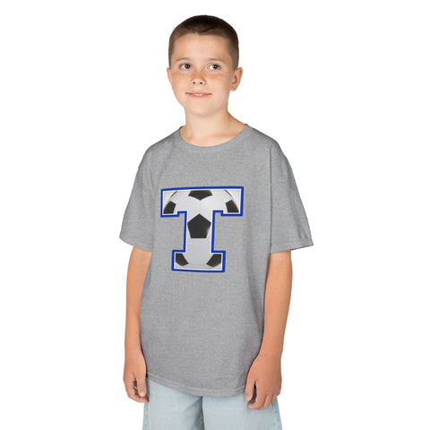 Tuslaw Mustangs Soccer Monogram Kids T-Shirt