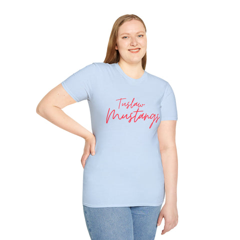 Tuslaw Mustangs — Women’s Cursive T-Shirt