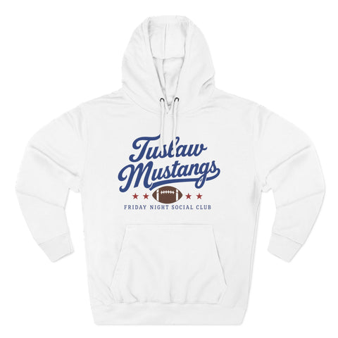 Tuslaw Mustangs Friday Night Social Club Hoodie in White