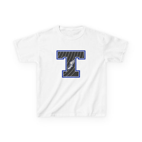 Tuslaw Mustangs Track & Field Monogram Kids T-Shirt in White