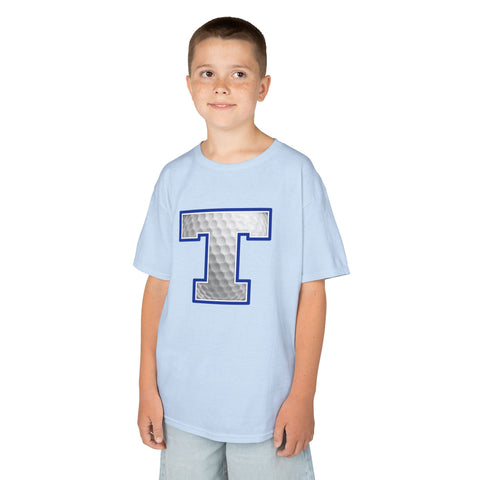 Tuslaw Mustangs Golf Monogram Kids T-Shirt