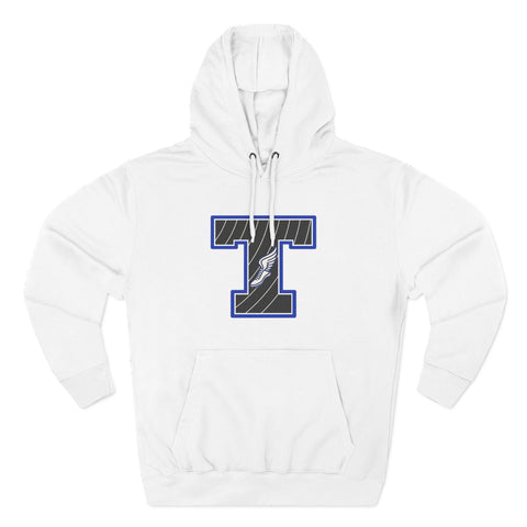 Tuslaw Mustangs Track & Field Monogram Hoodie in White
