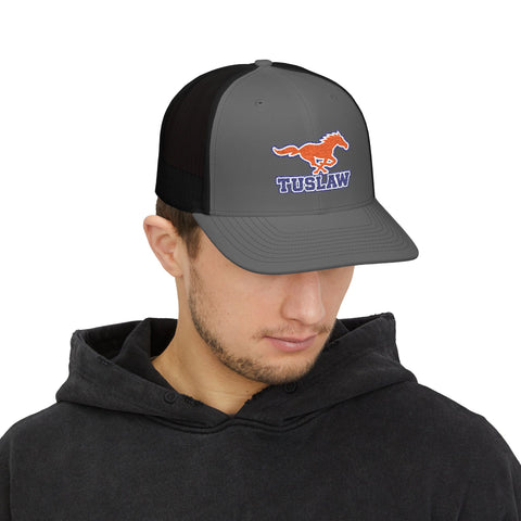 Tuslaw Mustang Trucker Cap — Embroidered Richardson Snapback
