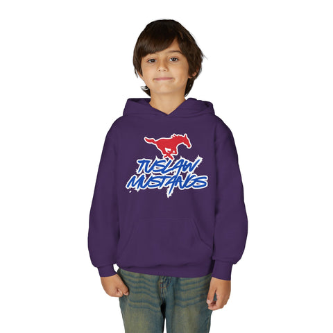 Youth Tuslaw Mustangs — Bold Logo Hoodie