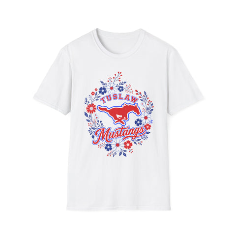 Tuslaw Mustangs — Floral Wreath T-Shirt