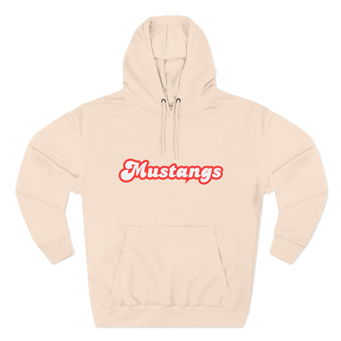 Mustangs Script Hoodie — Retro Cursive Team Pullover