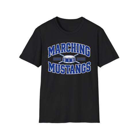 Tuslaw Marching Mustangs Varsity Drum T-Shirt in Black