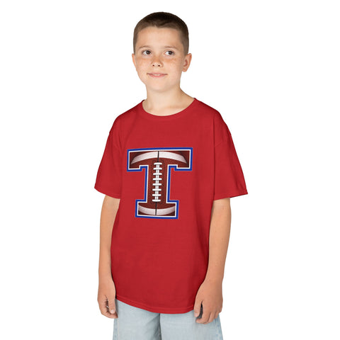Tuslaw Mustangs Football Monogram Kids T-Shirt