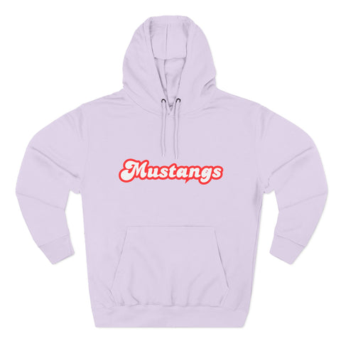Mustangs Script Hoodie — Retro Cursive Team Pullover