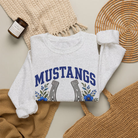 Tuslaw Mustangs Lucky Horseshoe Crewneck Sweatshirt