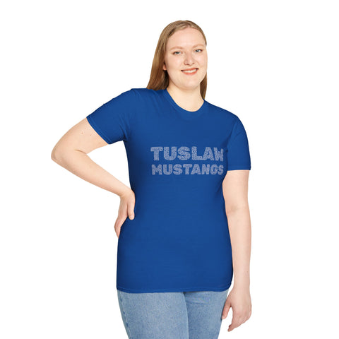 Tuslaw Mustangs — Maze Text T-Shirt
