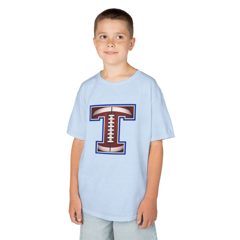 Tuslaw Mustangs Football Monogram Kids T-Shirt