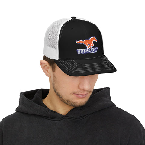 Tuslaw Mustang Trucker Cap — Embroidered Richardson Snapback