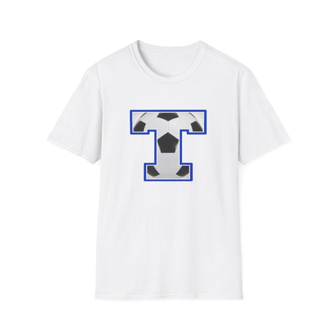 Tuslaw Mustangs Soccer Monogram T-Shirt in White