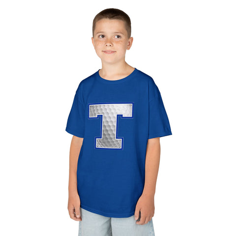 Tuslaw Mustangs Golf Monogram Kids T-Shirt
