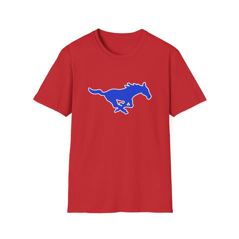 Tuslaw Mustangs — Blue Running Mustang T-Shirt