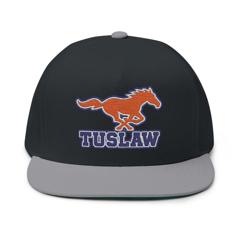 Tuslaw Mustangs Embroidered Flat Bill Hat