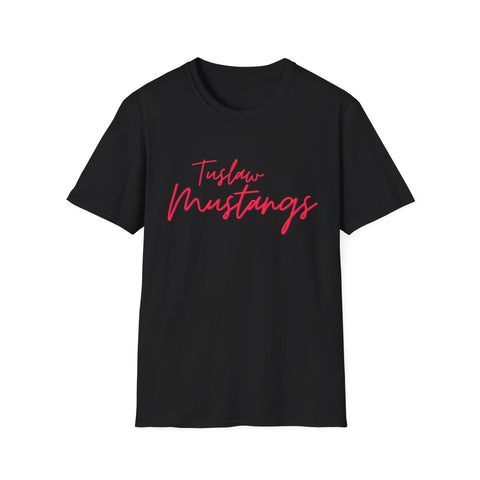 Tuslaw Mustangs — Women’s Cursive T-Shirt