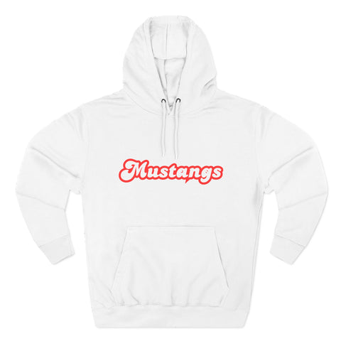 Mustangs Script Hoodie — Retro Cursive Team Pullover