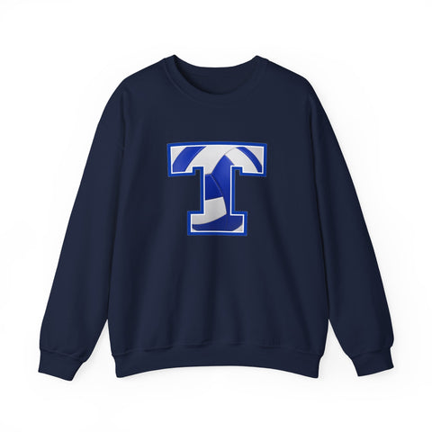 Tuslaw Mustangs Volleyball Monogram Crewneck Sweatshirt in Navy