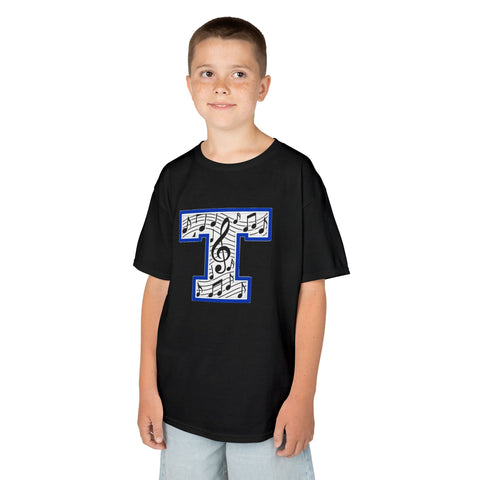 Tuslaw Mustangs Music Monogram Kids T-Shirt