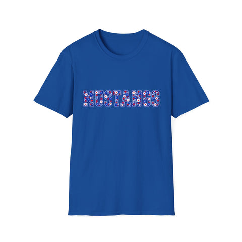 Tuslaw Mustangs Ladies - Floral Mustangs T-Shirt