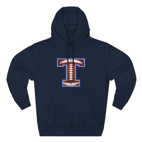 Tuslaw Mustangs Football Monogram Hoodie in Navy