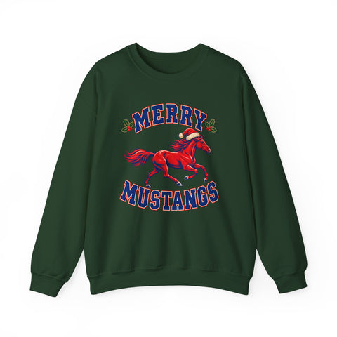 Tuslaw Mustangs - Merry Mustangs Crewneck Sweatshirt