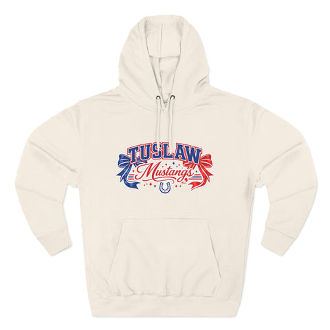 Tuslaw Mustangs — Red & Blue Bows Hoodie