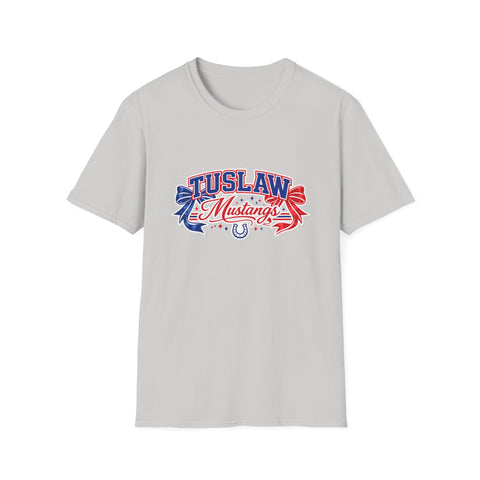 Tuslaw Mustangs — Red & Blue Bows T-Shirt
