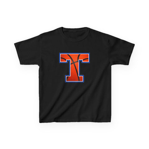 Tuslaw Mustangs Basketball Monogram Kids T-Shirt in Black