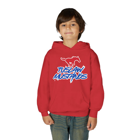 Youth Tuslaw Mustangs — Bold Logo Hoodie