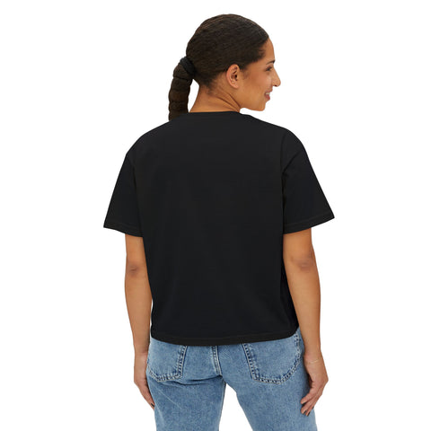 Tuslaw Mustangs Red Script Boxy T-Shirt