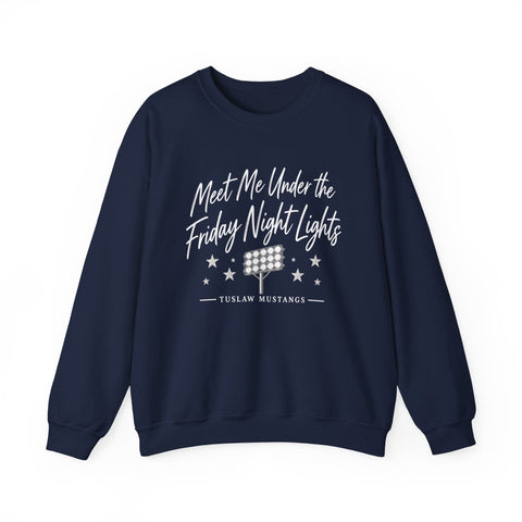 Tuslaw Mustangs Friday Night Lights Crewneck Sweatshirt in Navy