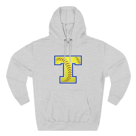 Tuslaw Mustangs Softball Monogram Hoodie in Heather Grey