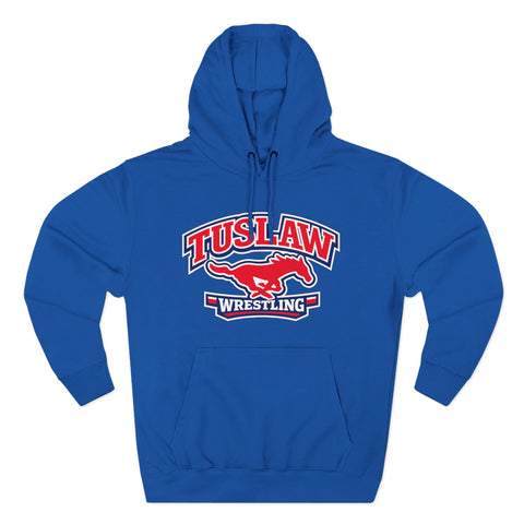 Tuslaw Wrestling — Running Mustang Varsity Hoodie