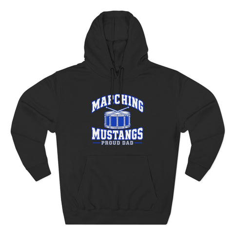 Tuslaw Marching Mustangs Proud Dad Hoodie in Black