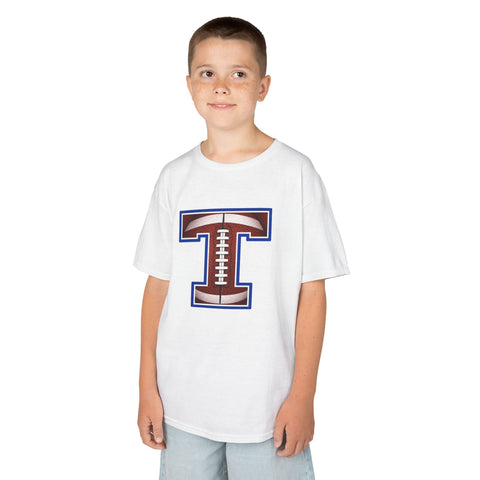 Tuslaw Mustangs Football Monogram Kids T-Shirt