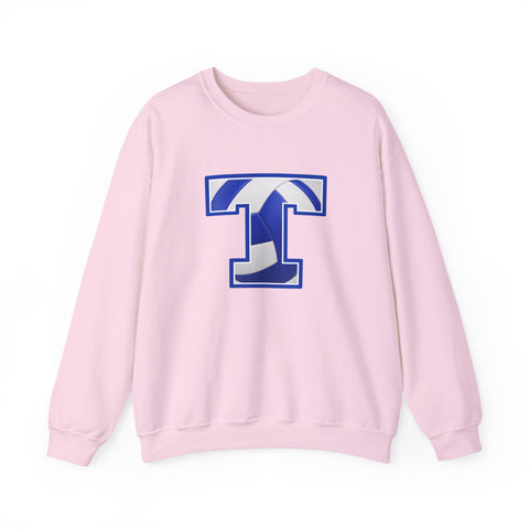 Tuslaw Mustangs Volleyball Monogram Crewneck Sweatshirt in Light Pink