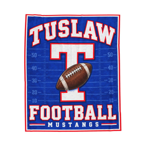 Tuslaw Football — Velveteen Plush Blanket | 50 × 60 in