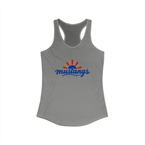 Tuslaw Mustangs Boho Sunrise Racerback Tank in Heather Grey