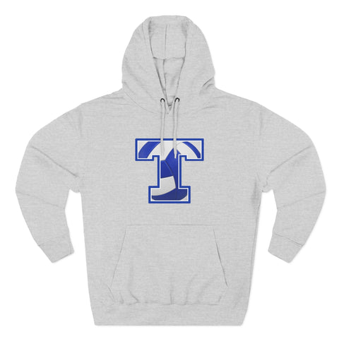 Tuslaw Mustangs Volleyball Monogram Hoodie in Heather Grey