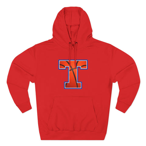 Tuslaw Mustangs Basketball Monogram Hoodie in Red