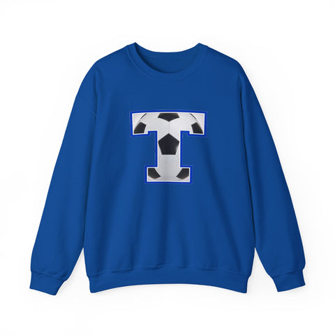 Tuslaw Mustangs Soccer Monogram Crewneck Sweatshirt in Royal