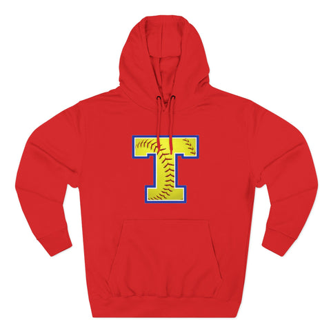Tuslaw Mustangs Softball Monogram Hoodie in Red