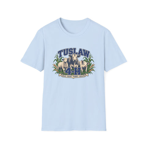 Tuslaw 4-H — Heritage Livestock T-Shirt in Light Blue