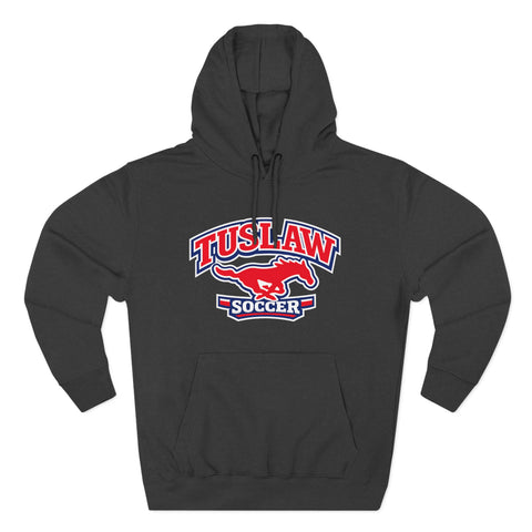 Tuslaw Soccer — Running Mustang Varsity Hoodie *Personalizable*