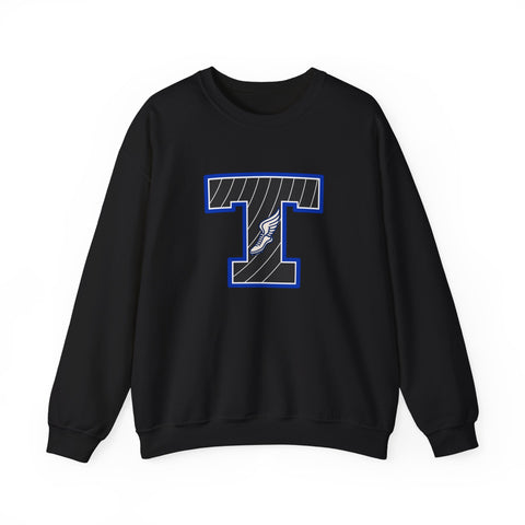 Tuslaw Mustangs Track & Field Monogram Crewneck Sweatshirt in Black