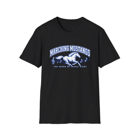 Tuslaw Marching Mustangs Friday Night Soundtrack T-Shirt in Black